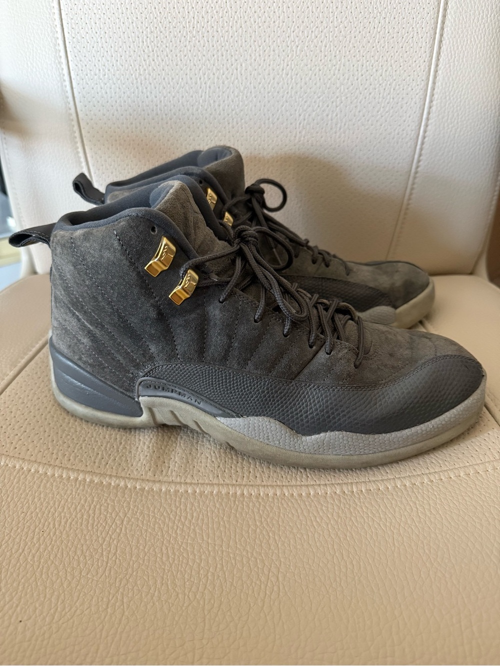 Size 10.5 - Jordan 12 Retro “Dark Grey”